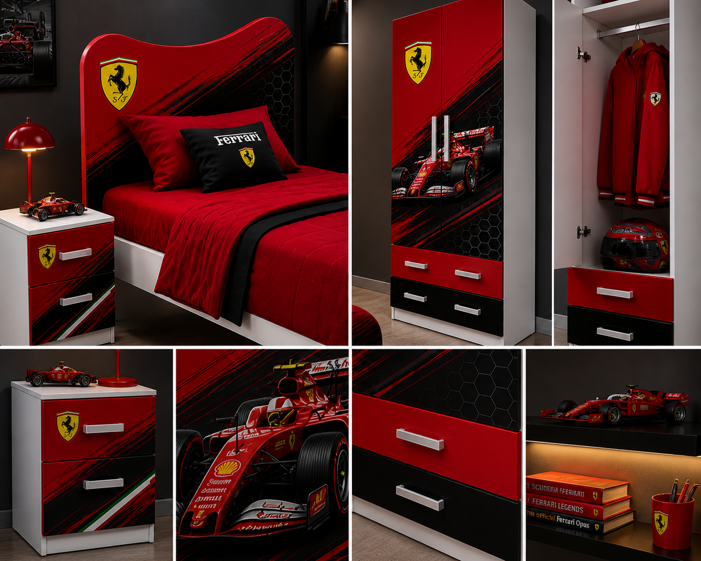 🛍️ Racing Legend Room – Cameretta Completa Tema Auto da Corsa