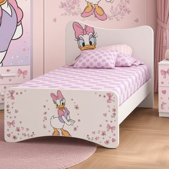 Cameretta Paperina Dream – Letto Singolo, Armadio 2 Ante e Comodino