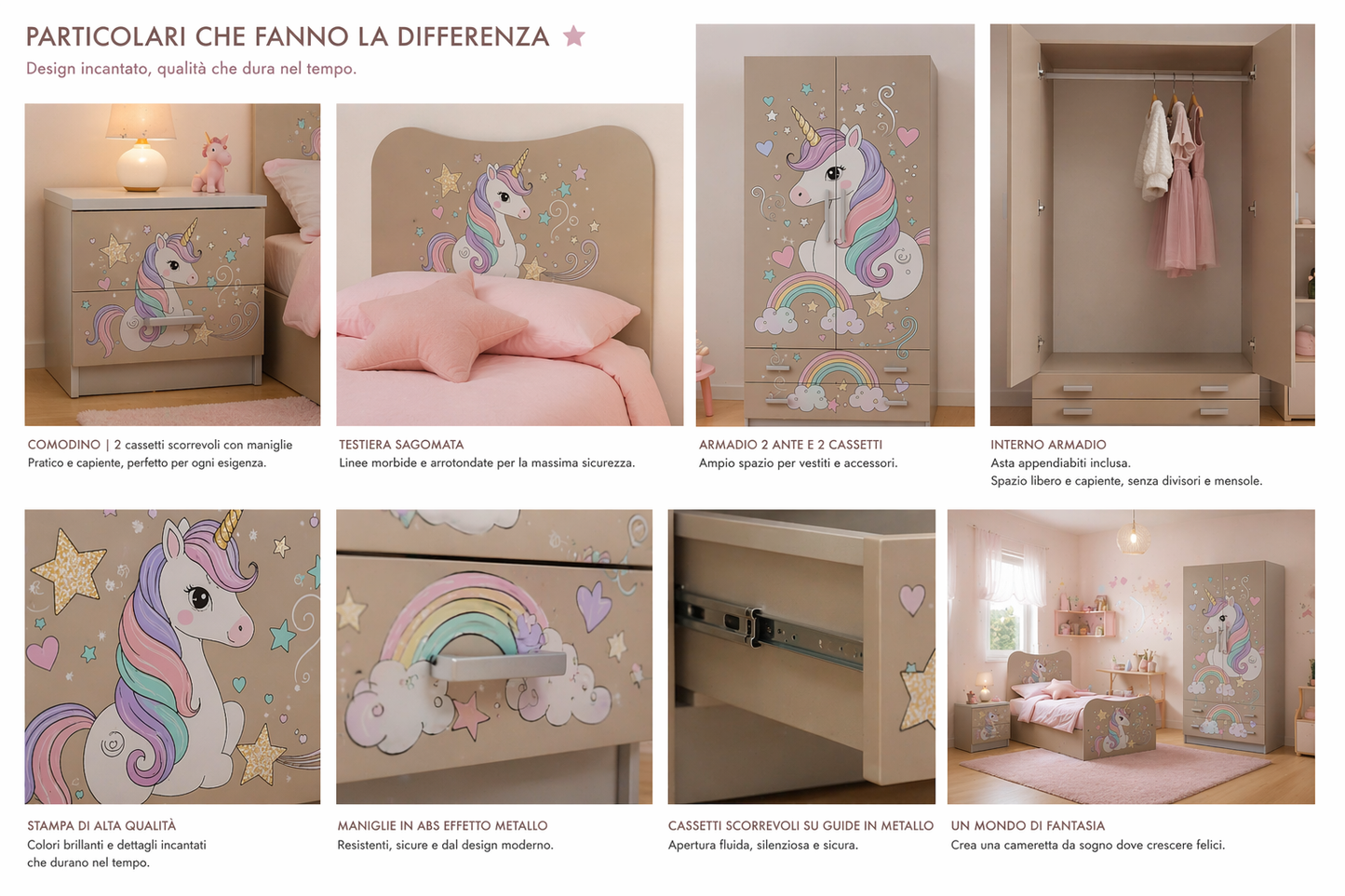 Unicorn Dream Room – Cameretta Completa