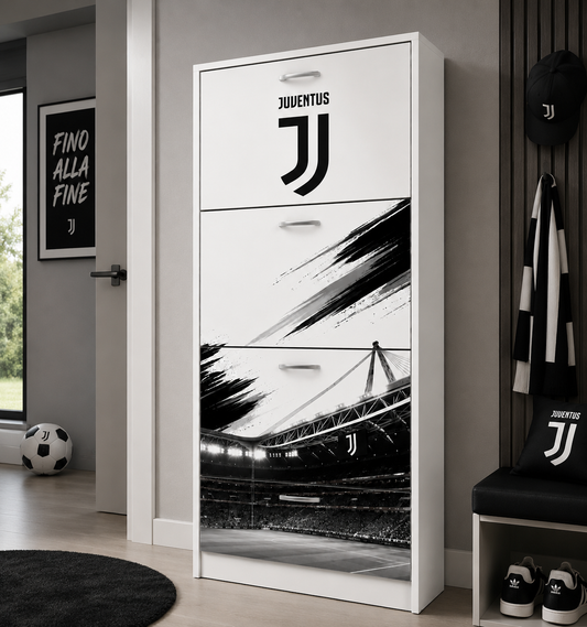 Scarpiera Juventus 4 Ribalte – Design Calcio Moderno Salvaspazio