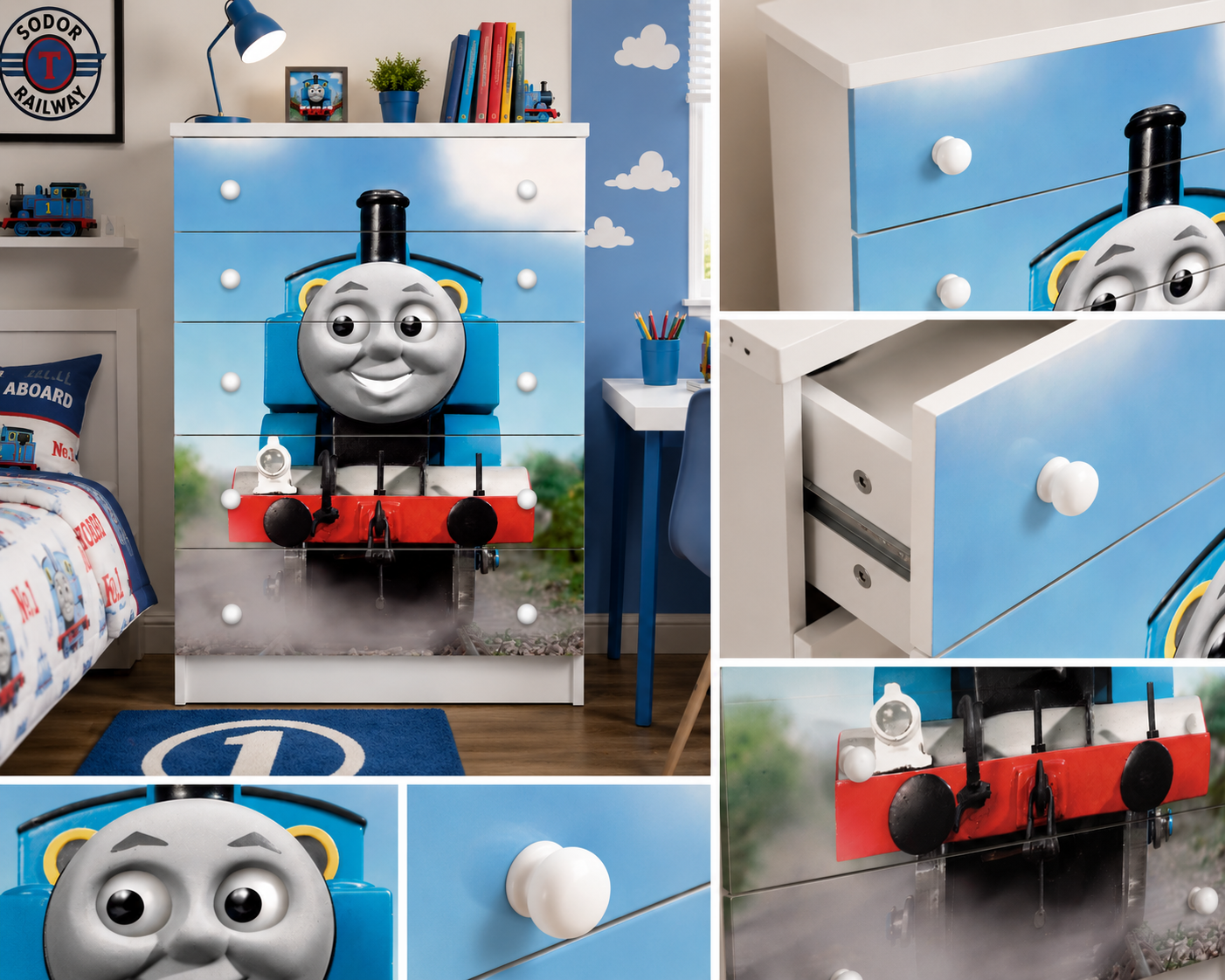 Cassettiera Trenino Thomas