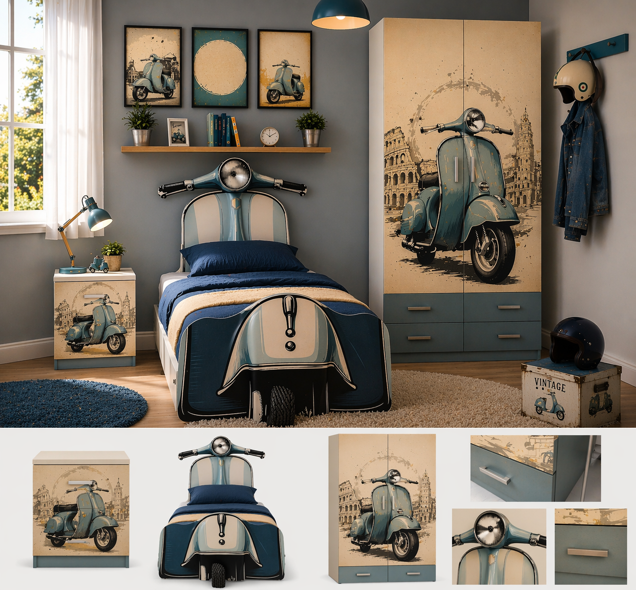 Italian Vintage Ride – Cameretta Completa Vespa Style