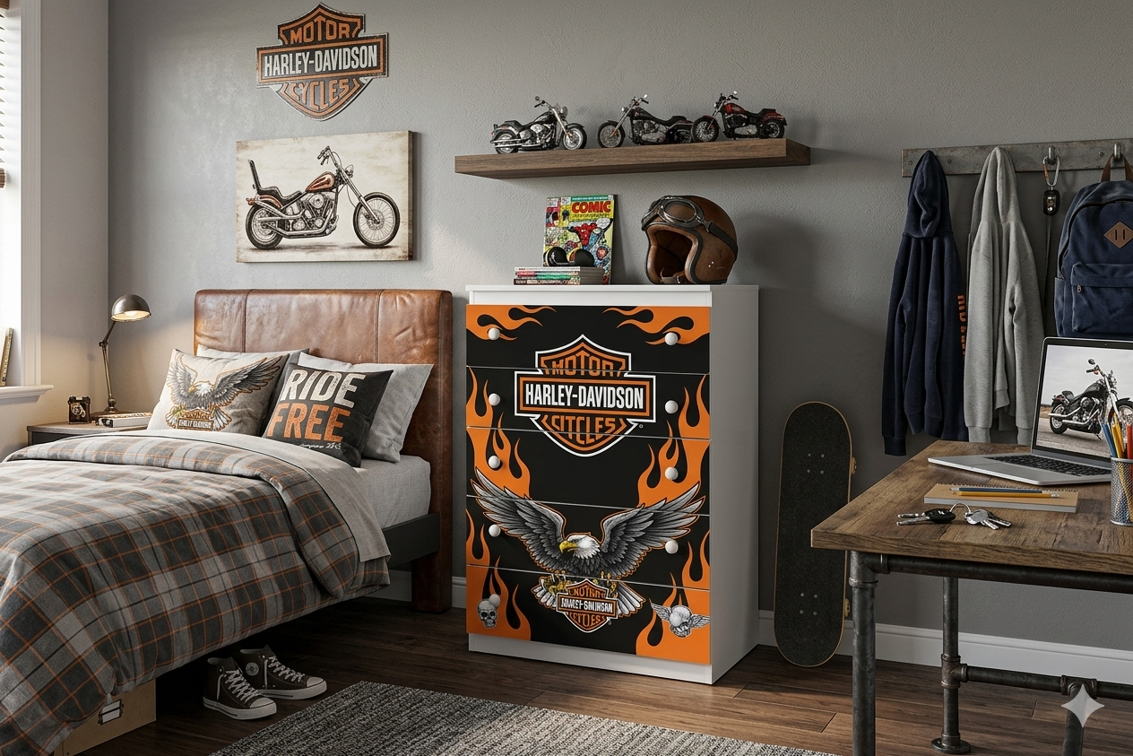Cassettiera Harley Davidson