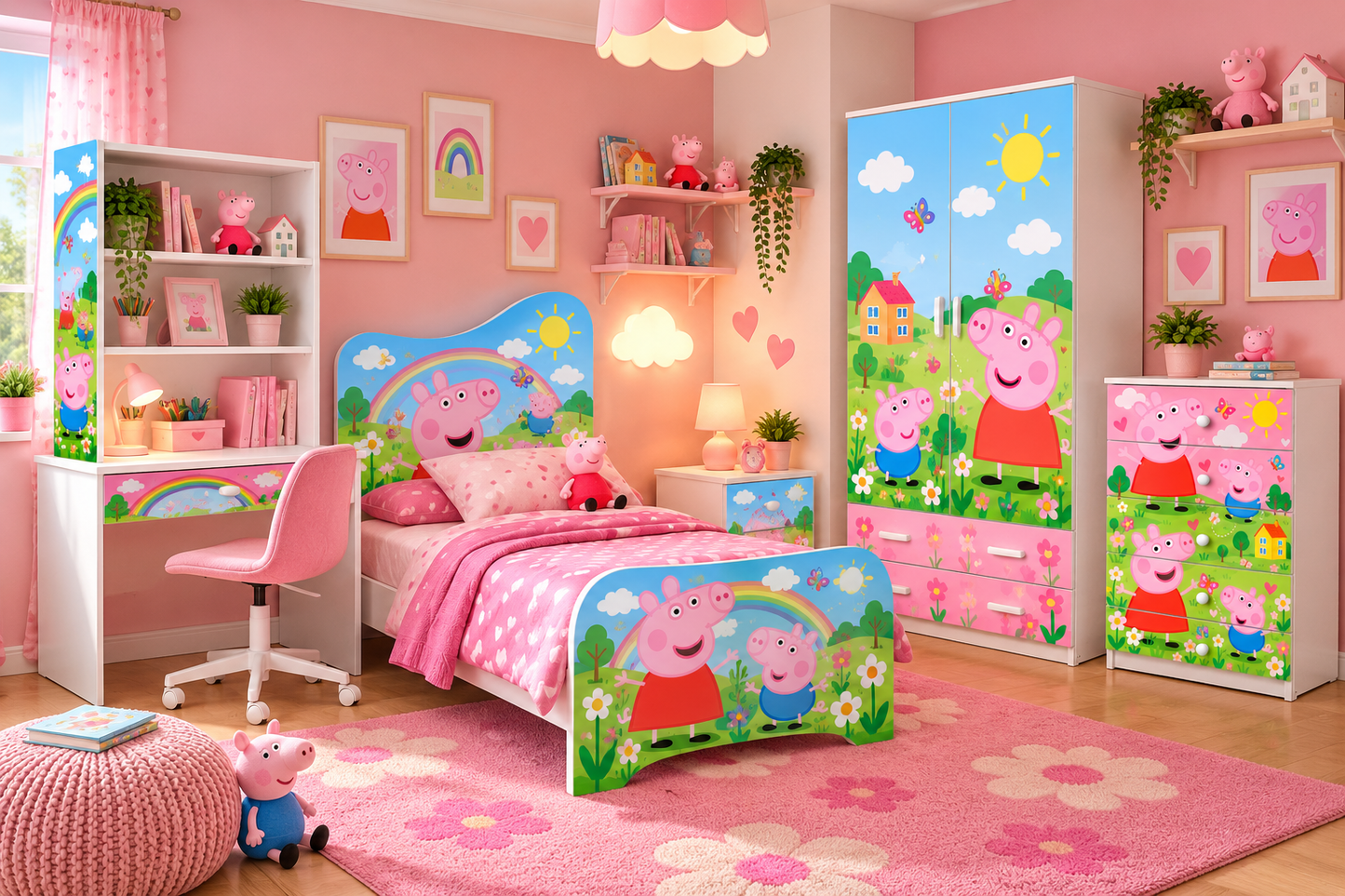 Cassettiera Peppa Pig 5 Cassetti – Cameretta Bambini