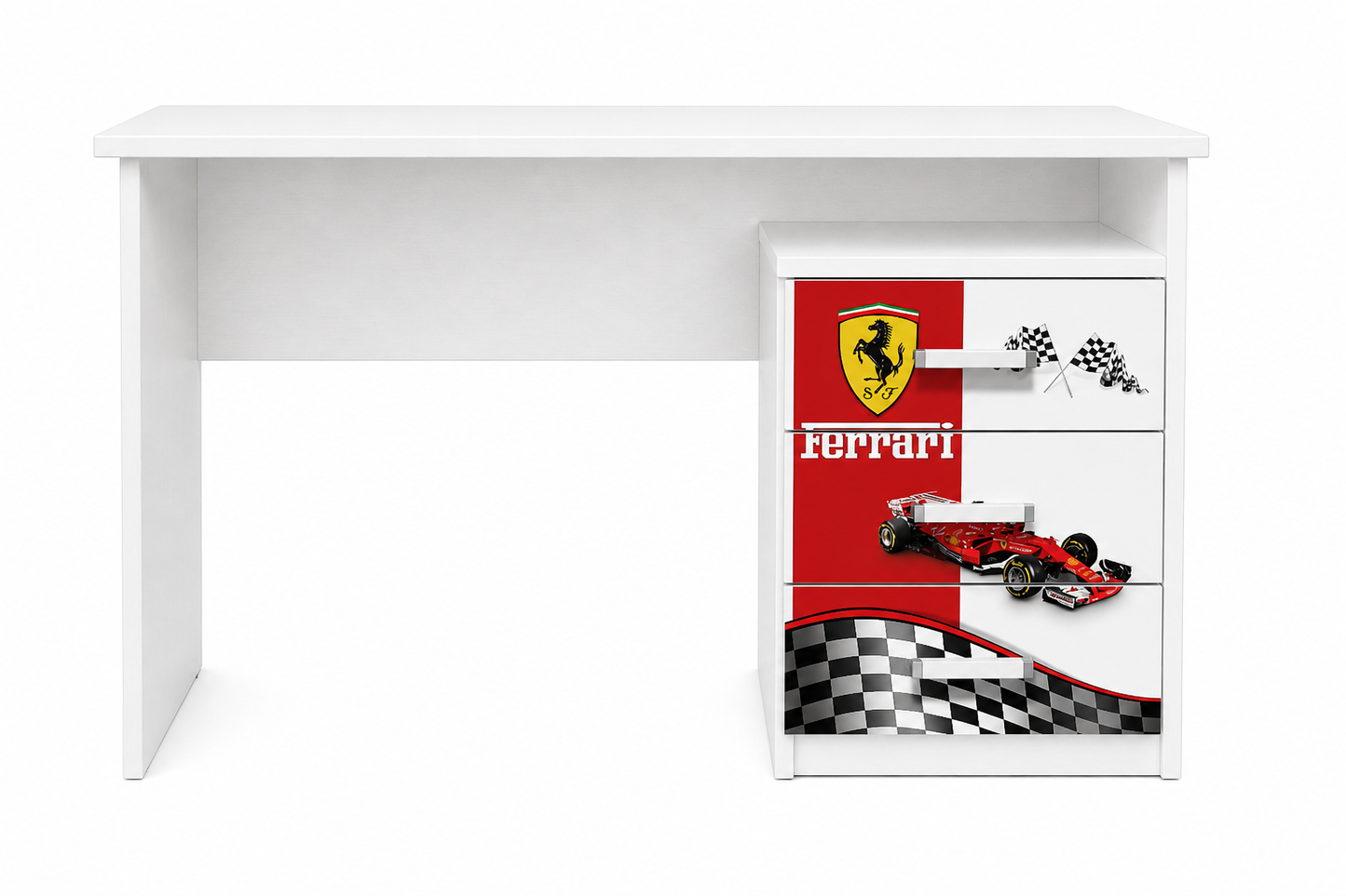 Scrivania con comodino Ferrari