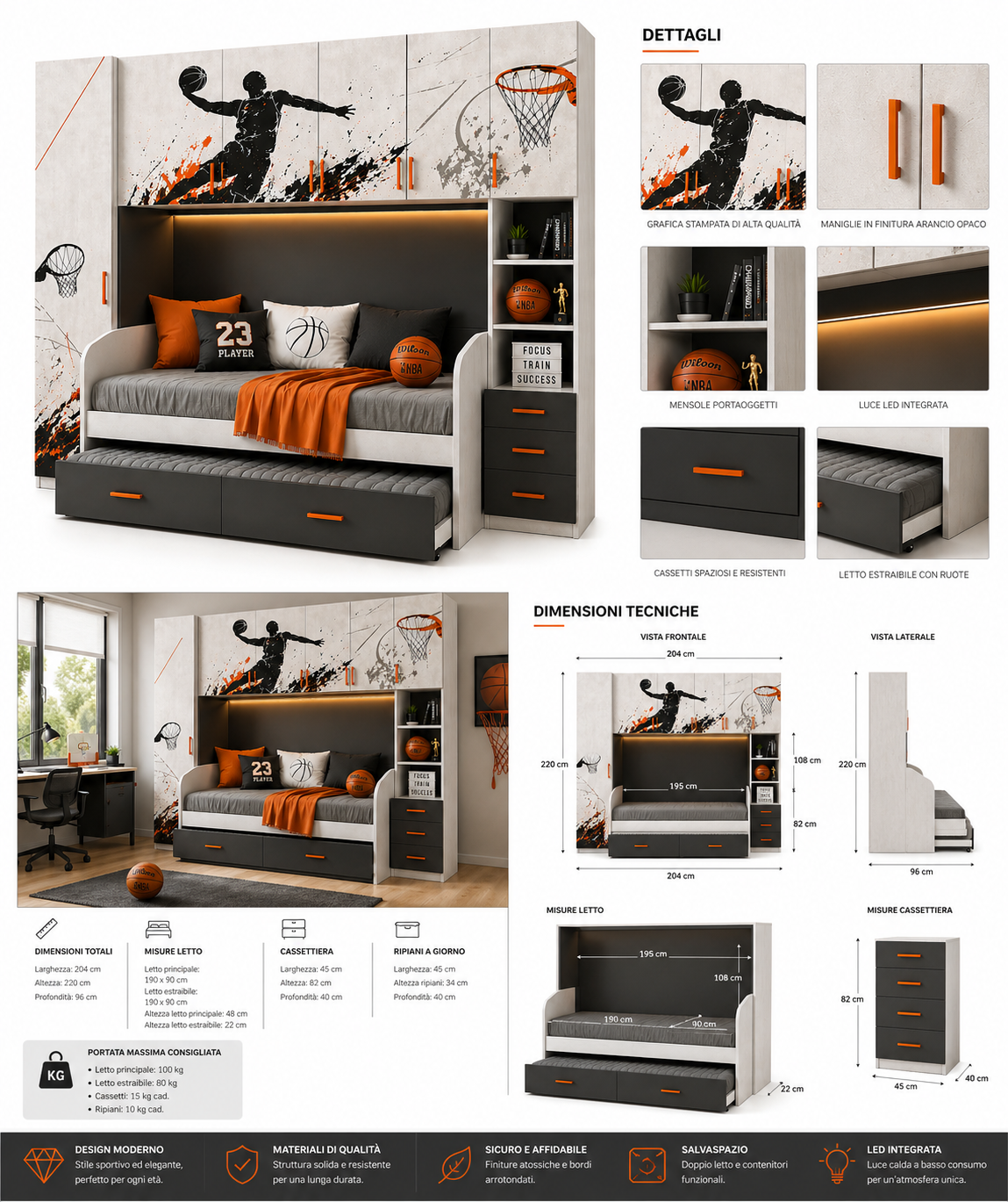 Cameretta Ponte "Basket Elite"