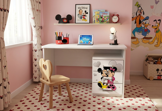 Scrivania con comodino Topolino e Minnie