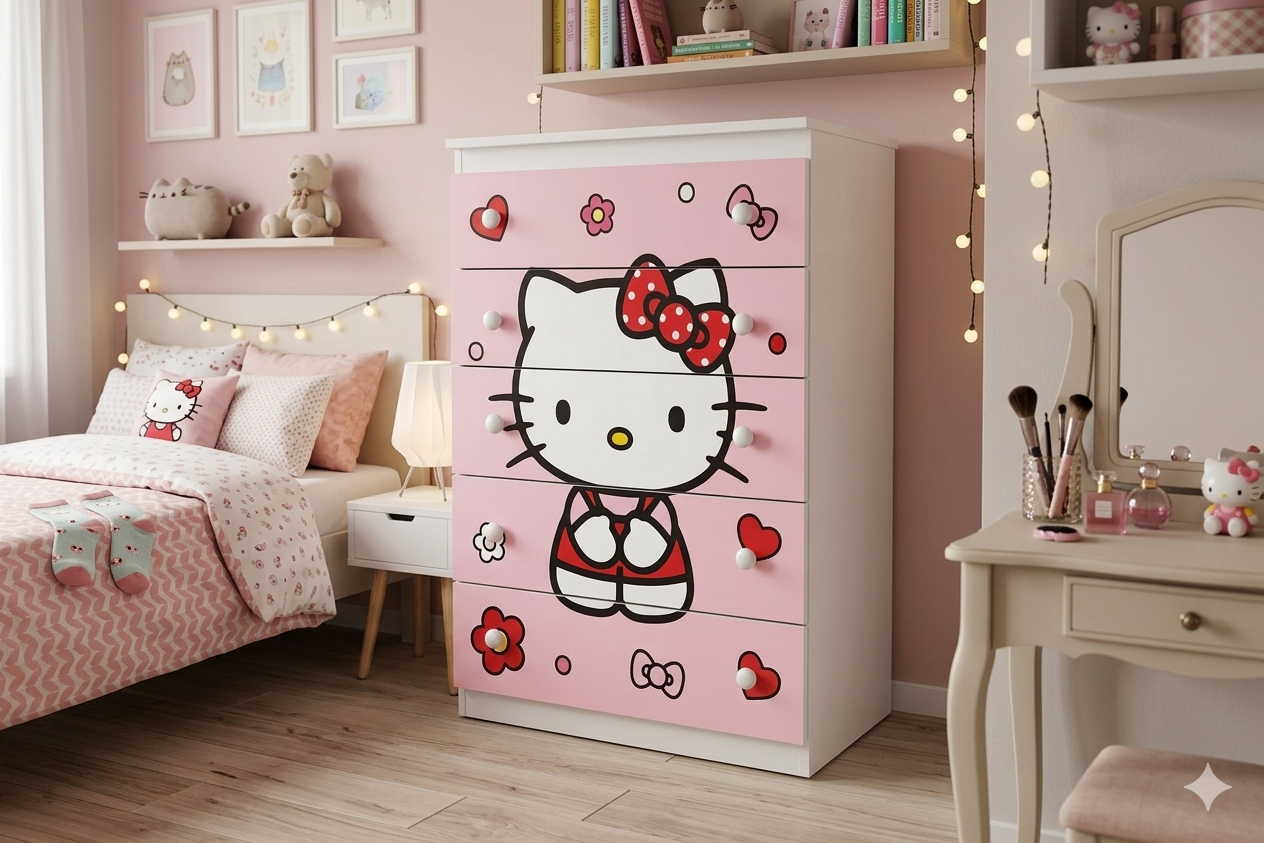 Cassettiera Hello kitty