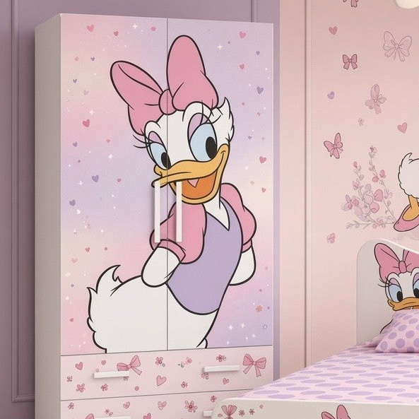Cameretta Paperina Dream – Letto Singolo, Armadio 2 Ante e Comodino