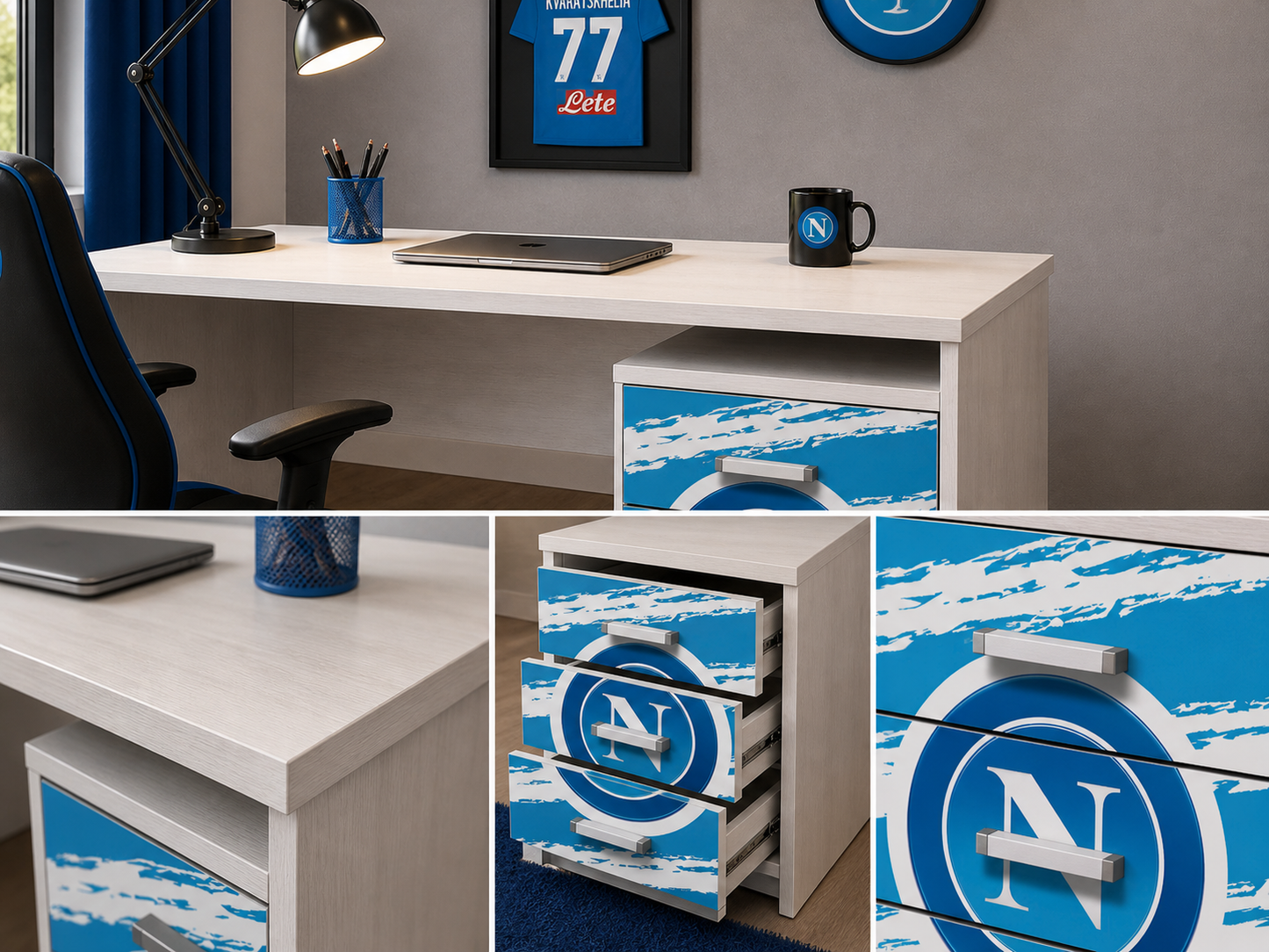Scrivania con comodino Napoli
