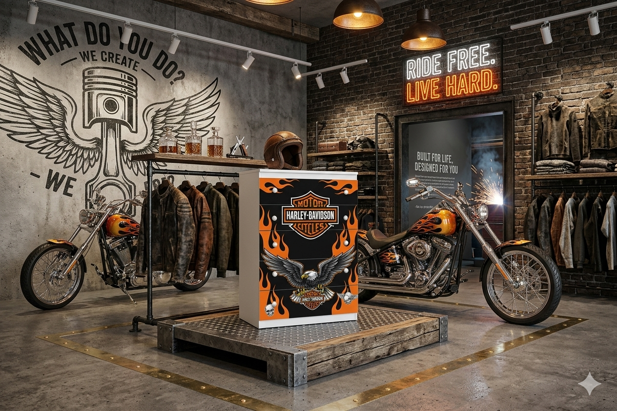 Cassettiera Harley Davidson