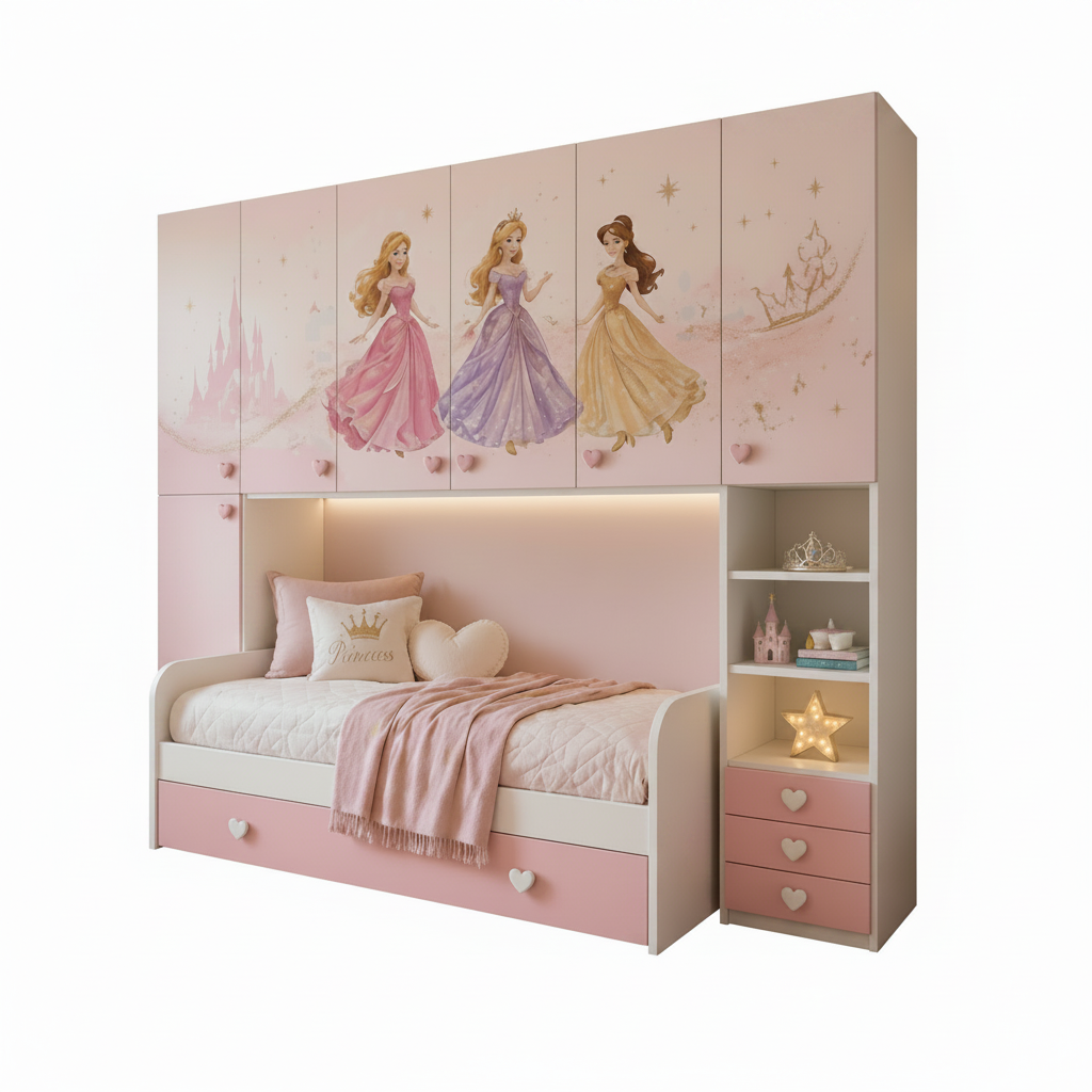 👑 Princess Dream Palace – Cameretta a Ponte Luxury Princess