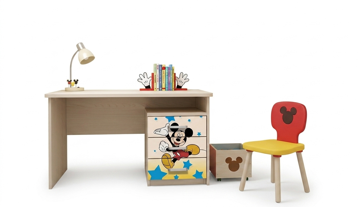 Scrivania con comodino Topolino