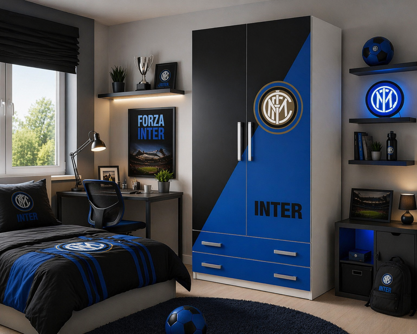 Armadio neroazzurro