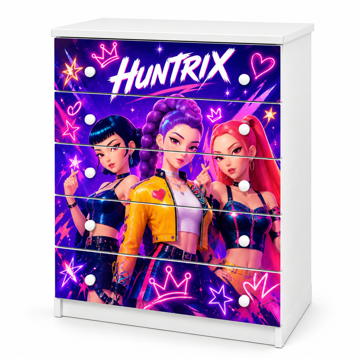 Cassettiera 5 Cassetti Huntrix K-Pop