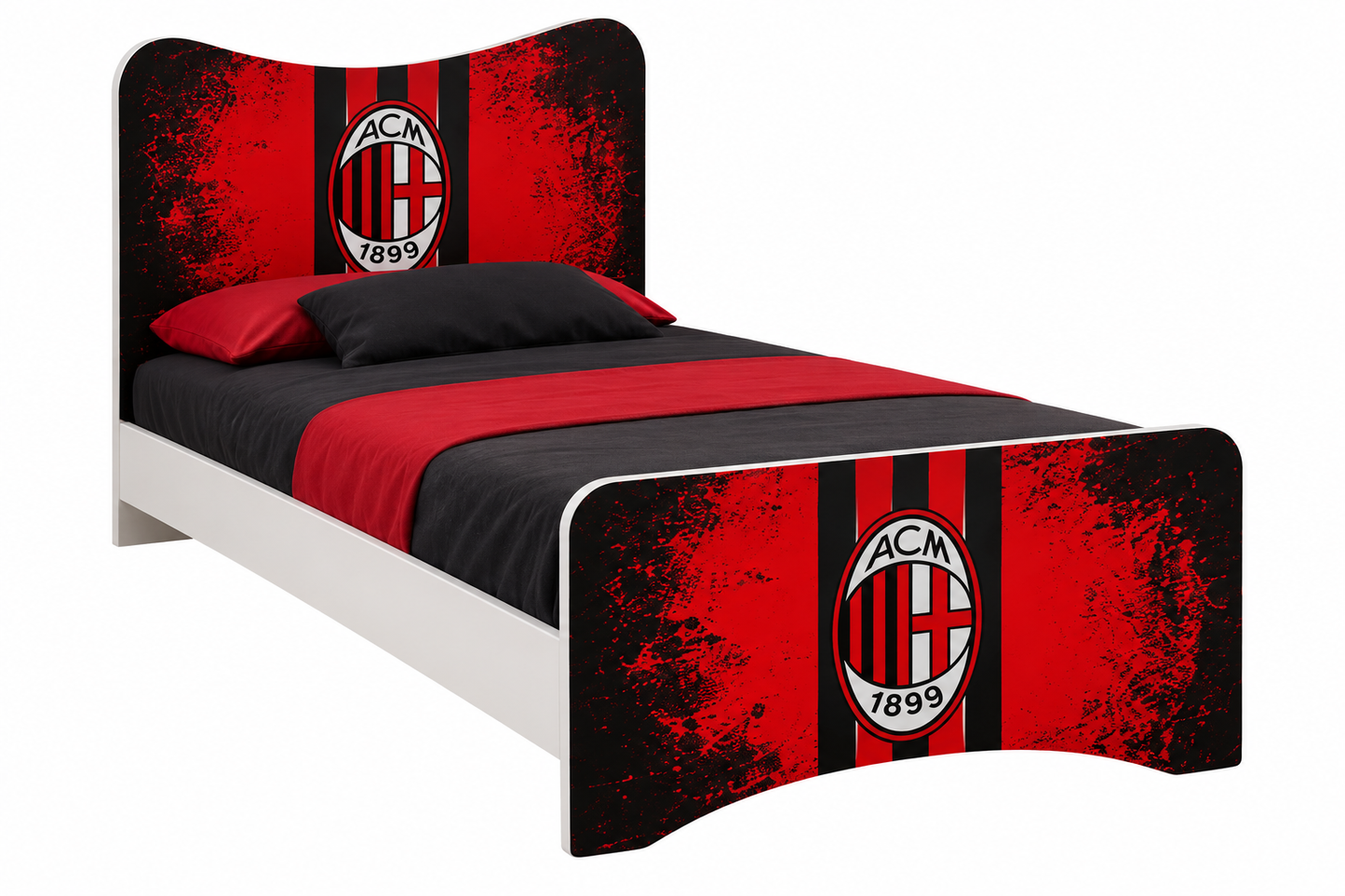 Letto 1 Piazza e Mezza AC Milan – Collezione Calcio ⚽🔴⚫