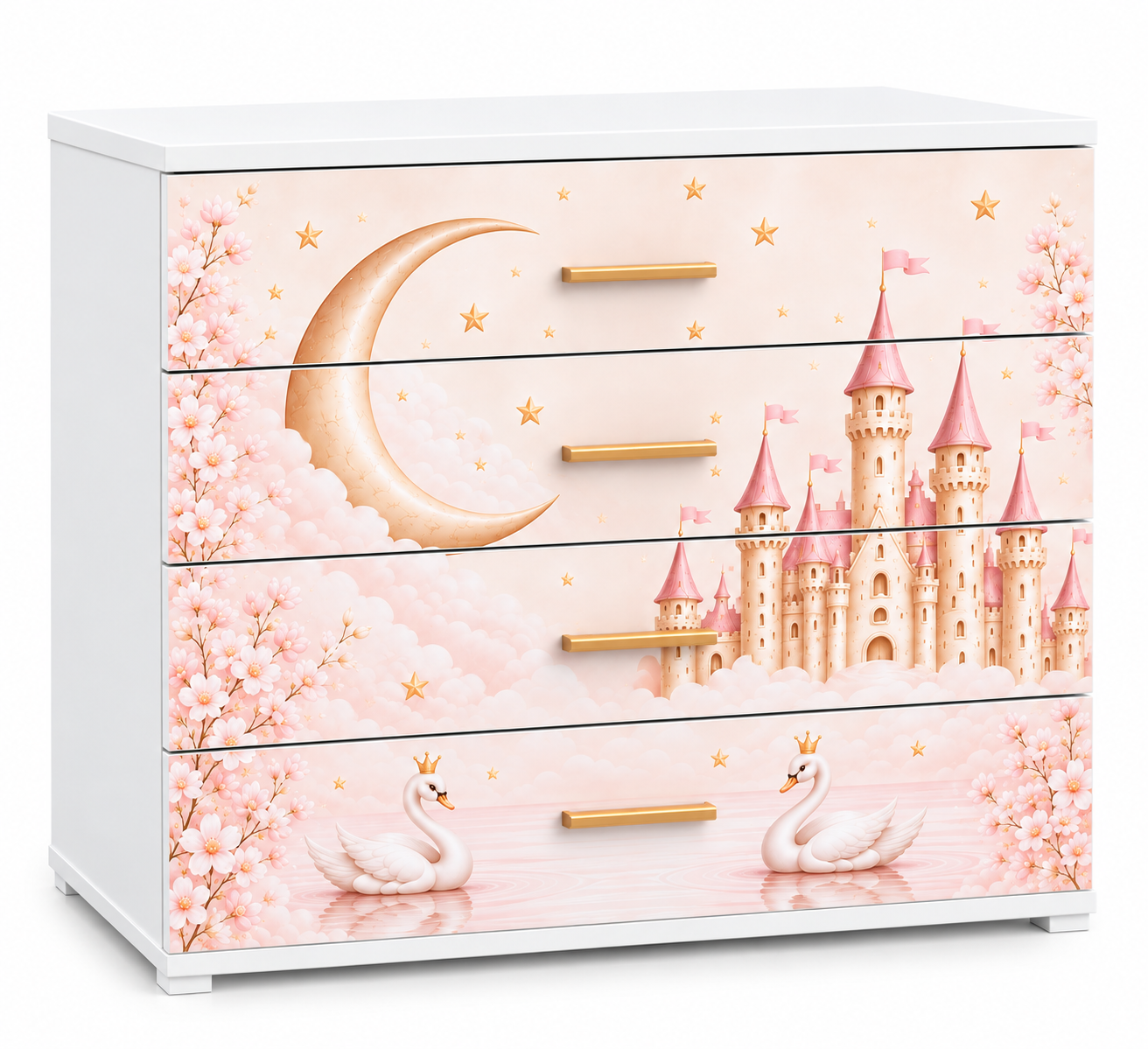 Cassettiera 4 Cassetti Princess Moonlight Original