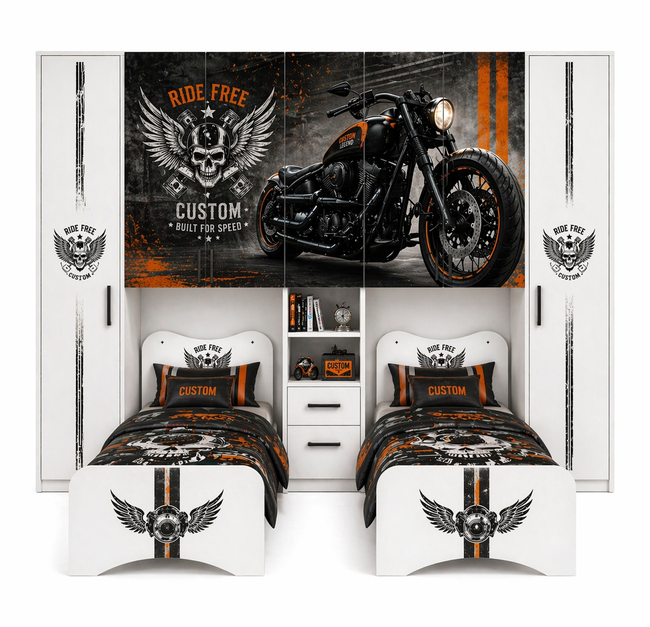 🏍️ Route 66 Custom Room – Cameretta Ponte Moto