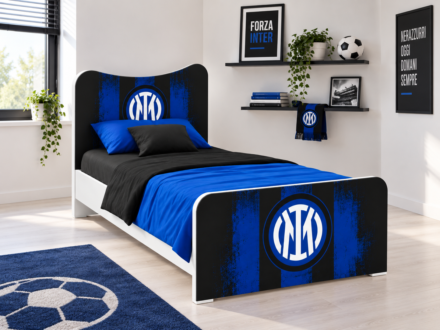 Letto Inter a una piazza e mezza