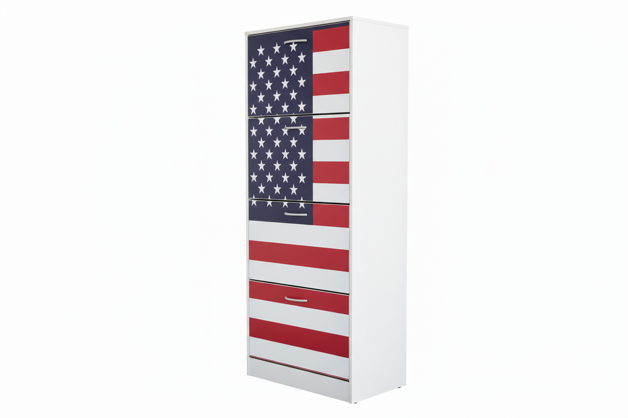 Scarpiera American Style – Mobile Porta Scarpe Design USA Moderno