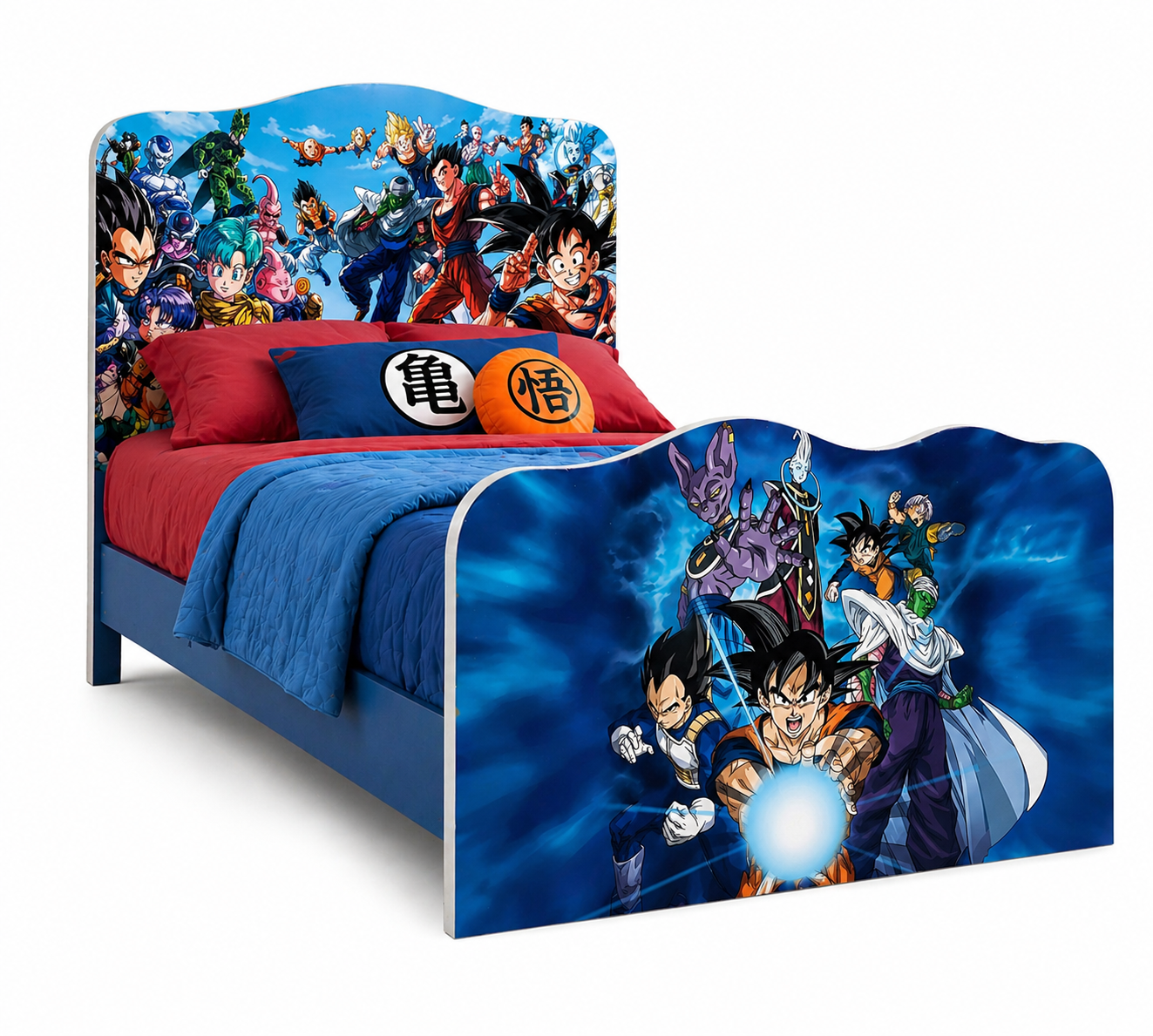 Letto Singolo Saiyan Power – Letto Anime Fighter per Cameretta Ragazzo 200x90