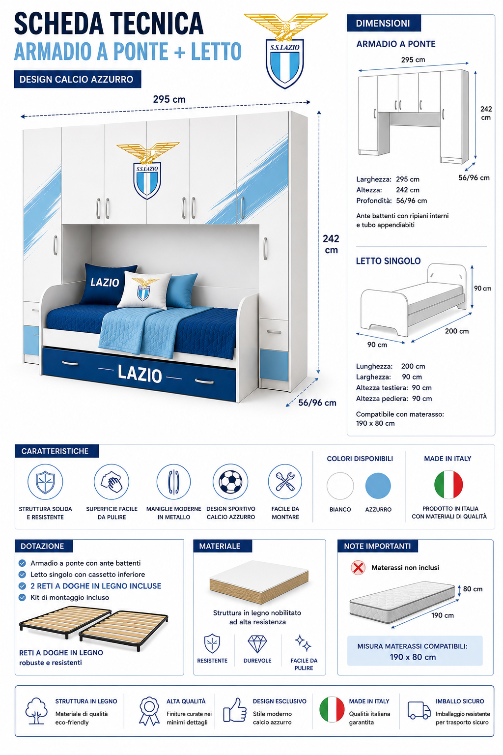 Cameretta a Ponte "LAZIO"