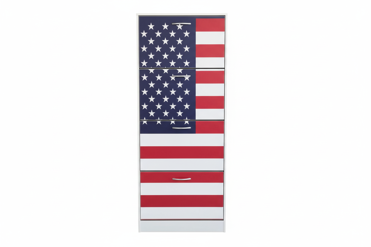 Scarpiera American Style – Mobile Porta Scarpe Design USA Moderno