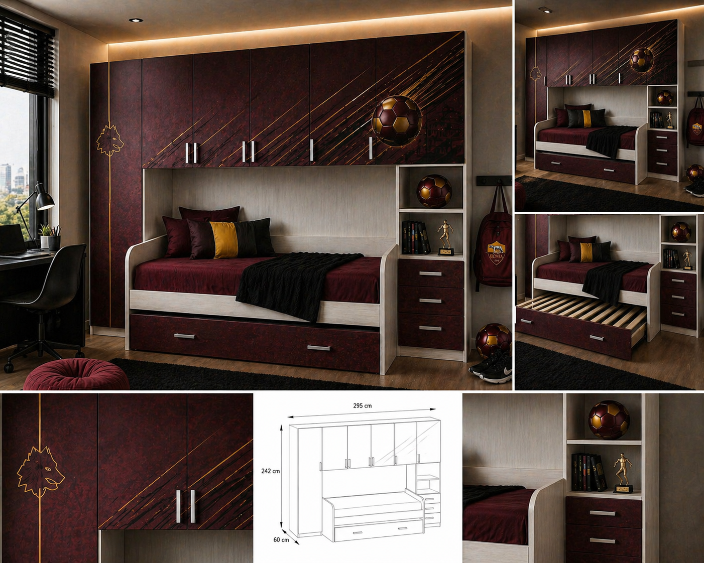 Roma Luxury Football Room