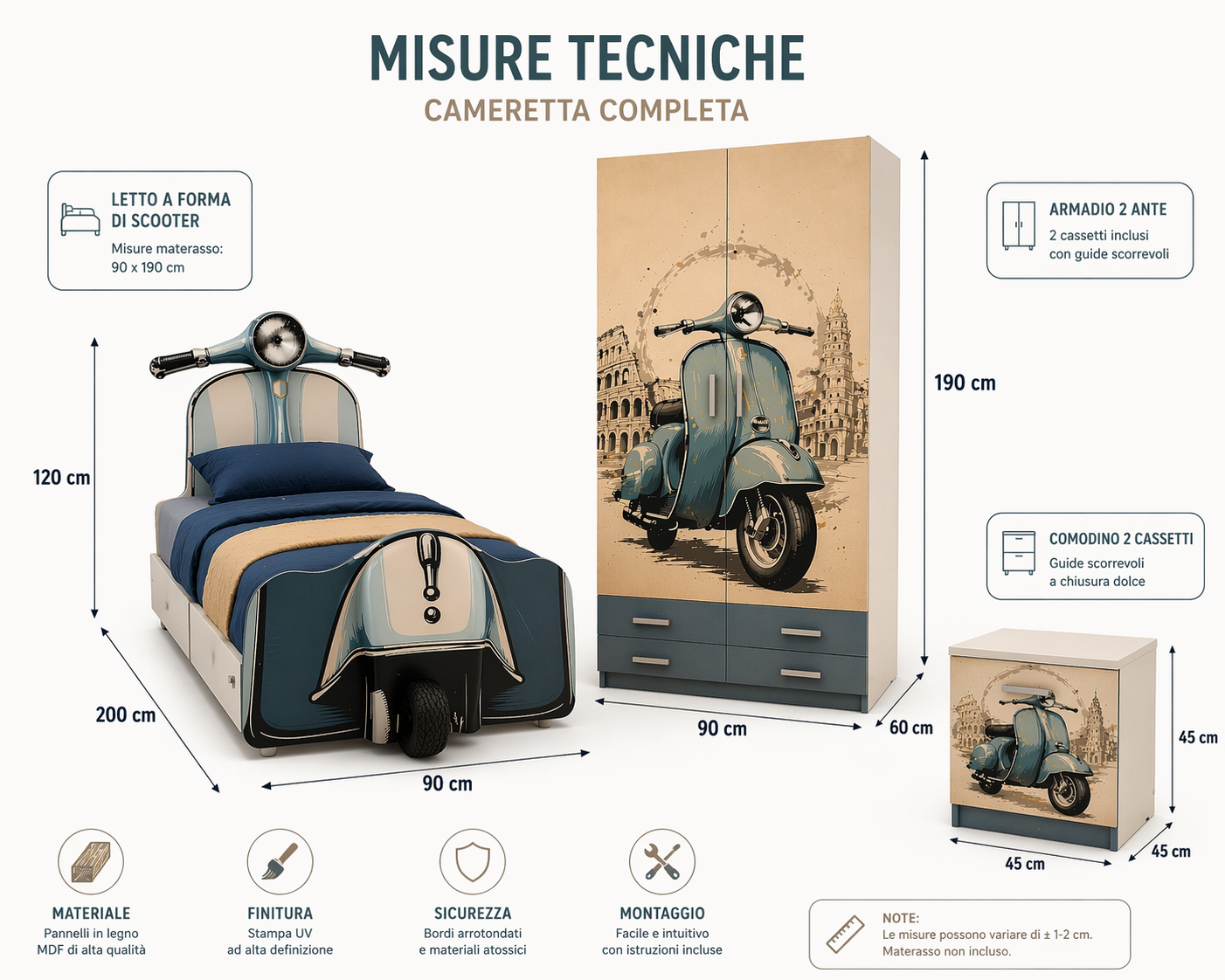 Italian Vintage Ride – Cameretta Completa Vespa Style