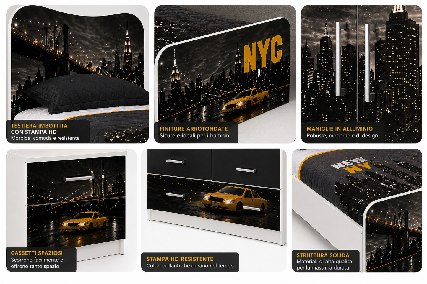 New York City Set – Cameretta Urban Completa