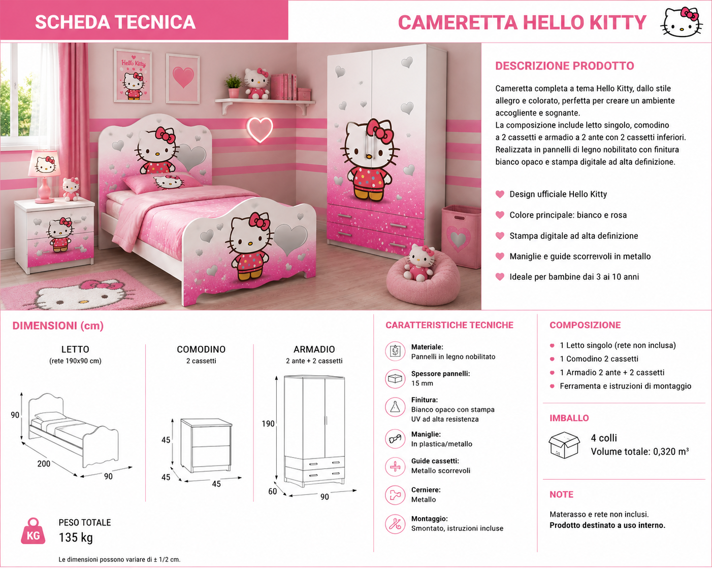 Cameretta Hello Kitty