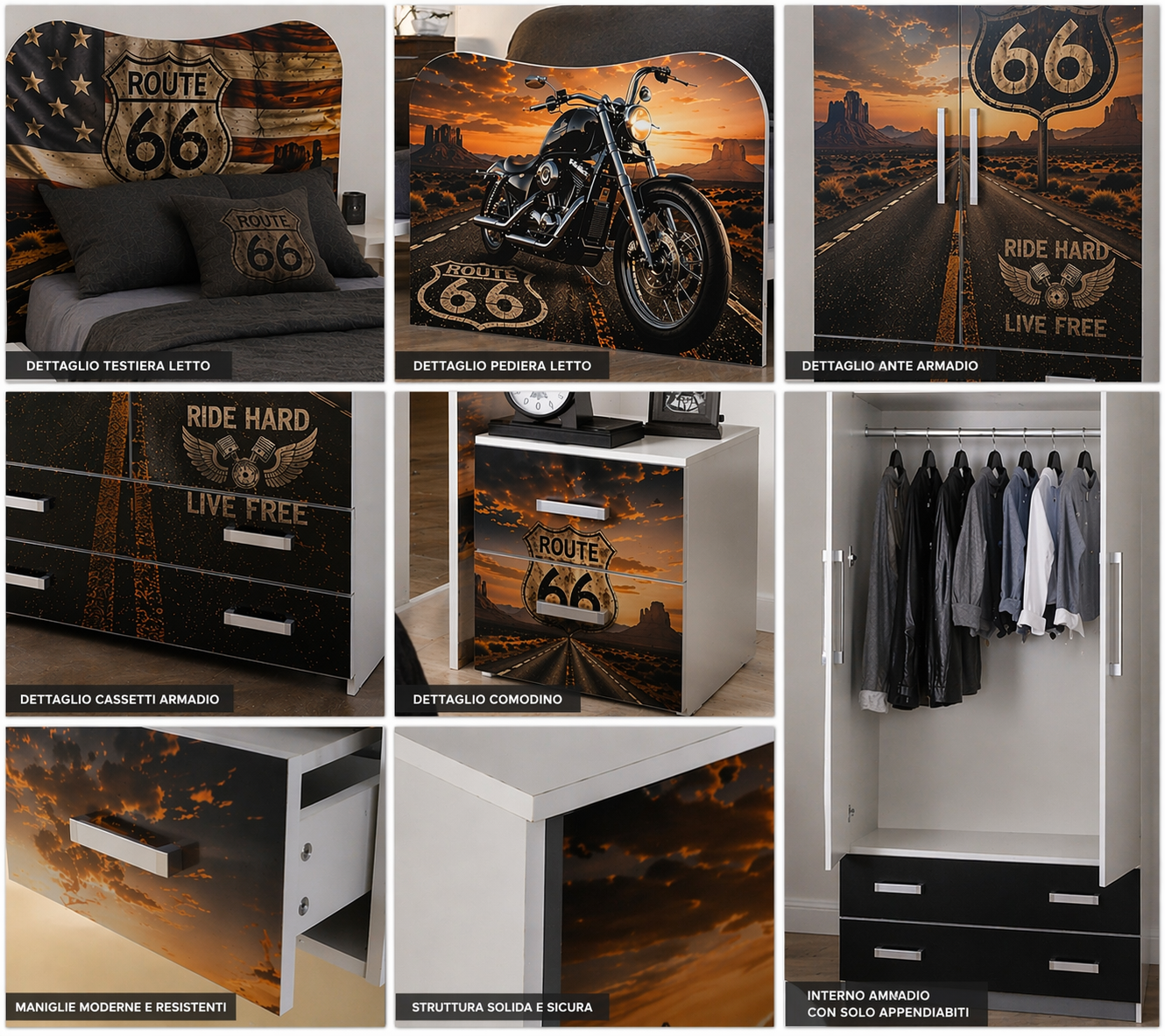 Cameretta:Route 66 Moto Room