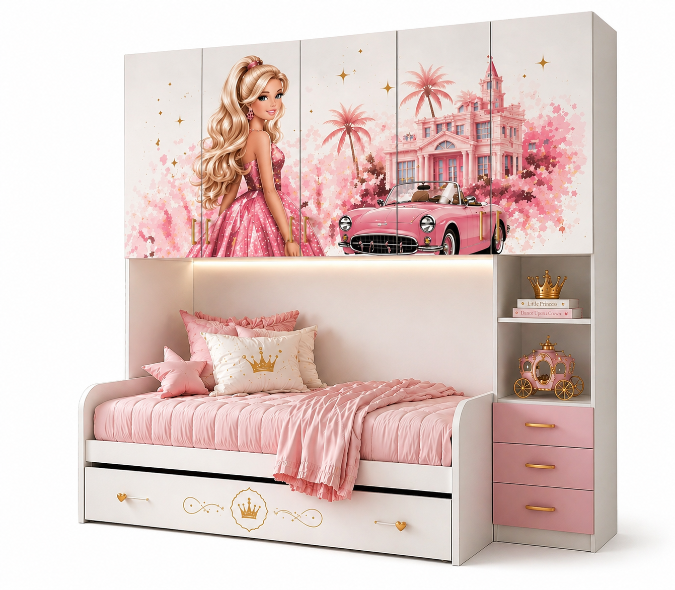 Cameretta a ponte barbie luxury