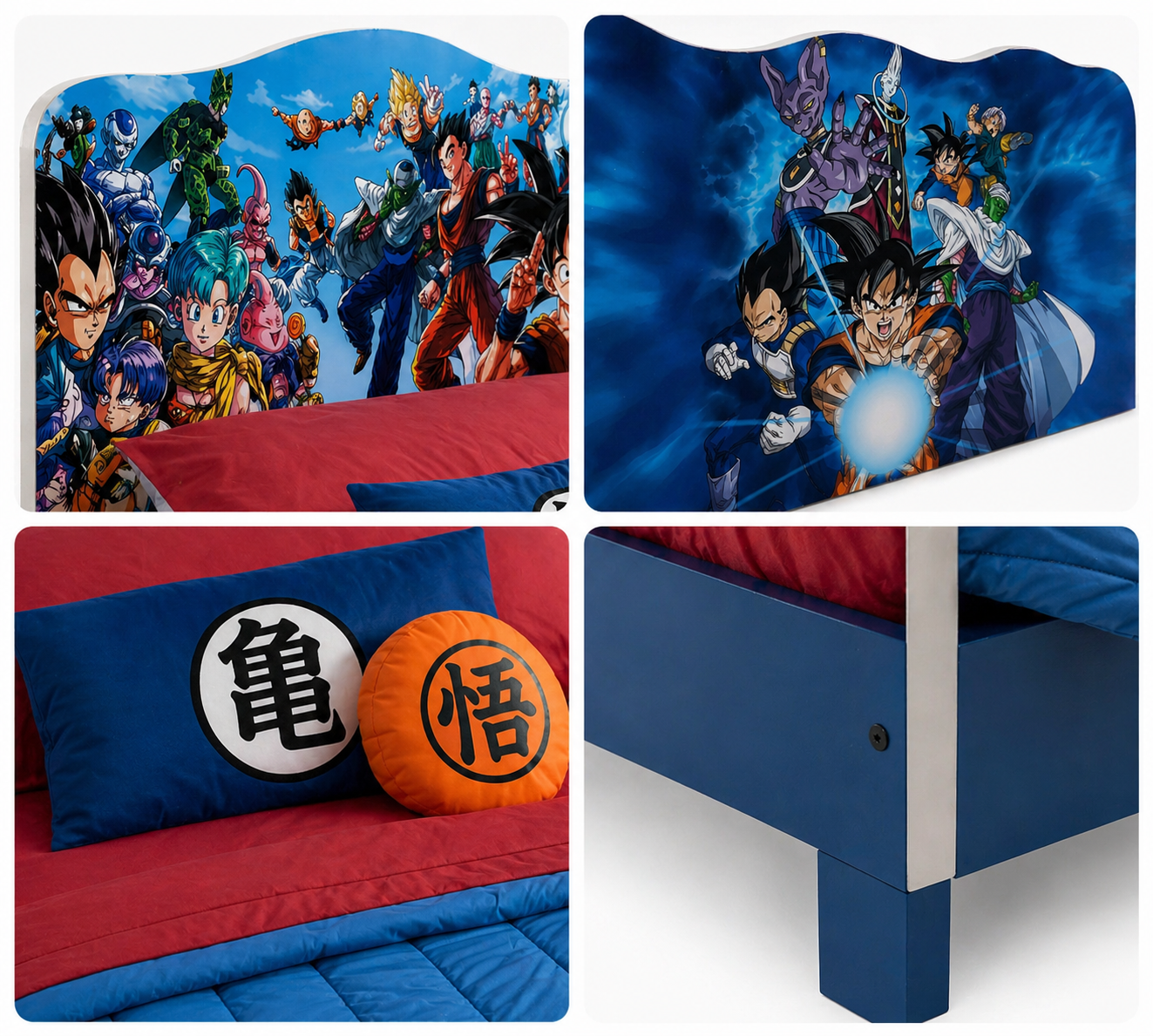 Letto Singolo Saiyan Power – Letto Anime Fighter per Cameretta Ragazzo 200x90