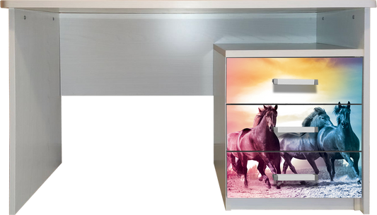 Scrivania con Comodino cavalli