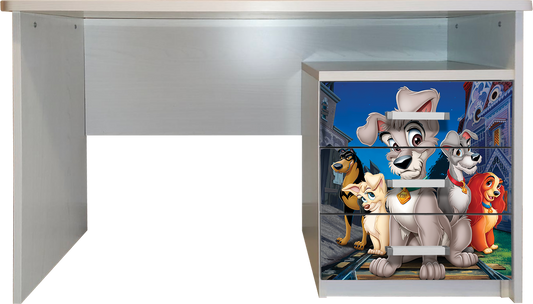 Scrivania con comodino Lilly vagabondo