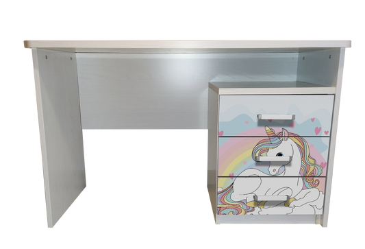 Scrivania con comodino Unicorno